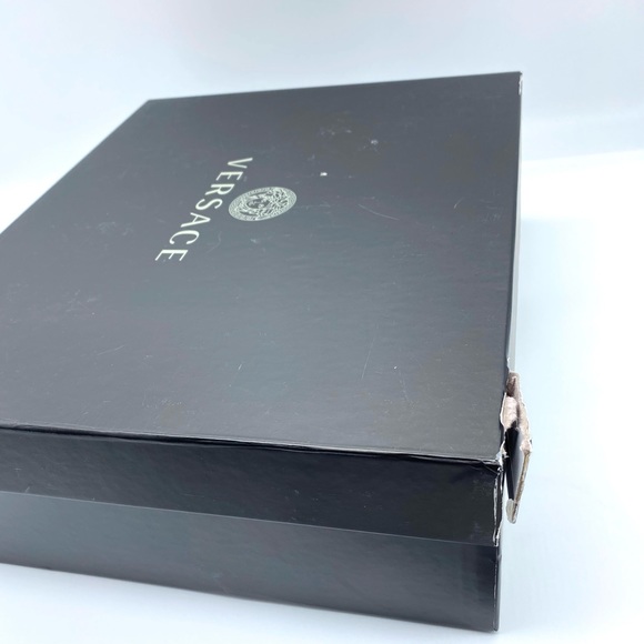 VERSACE Medusa Aevitas Platform Pumps Orchid Chunky Block Heel - Picture 15 of 15